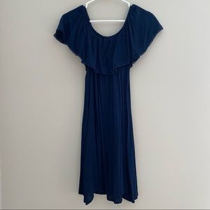 beautiful navy off shoulder dress size small